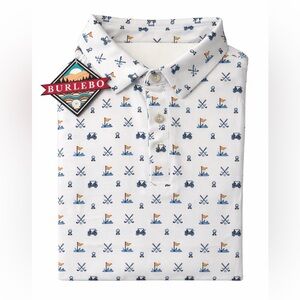 BURLEBO Performance Polo - Hole in One - Golf Print Polo